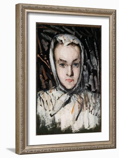 Marie Cézanne, the Artist's Sister, 1866-67-Paul Cézanne-Framed Giclee Print