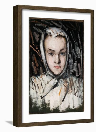 Marie Cézanne, the Artist's Sister, 1866-67-Paul Cézanne-Framed Giclee Print