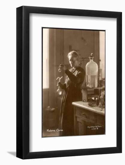 Marie Curie Physical Chemist in Her Laboratory-null-Framed Photographic Print