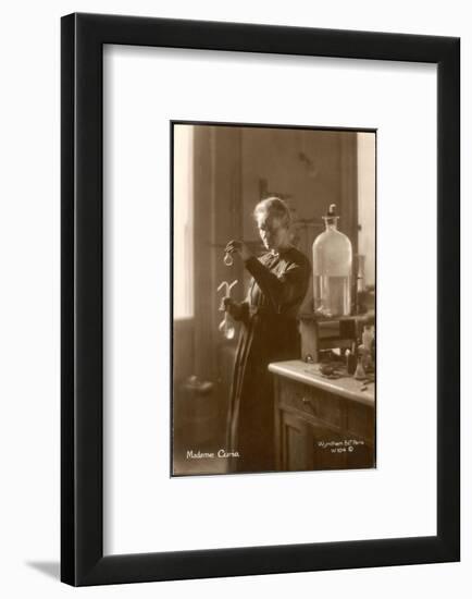 Marie Curie Physical Chemist in Her Laboratory-null-Framed Photographic Print