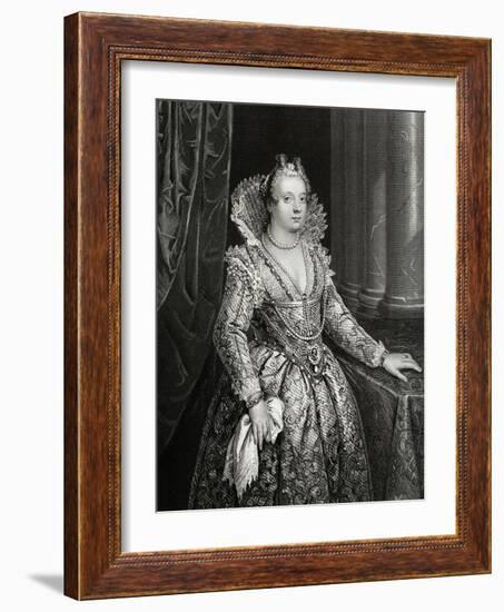 Marie De Medici Engraving-William French-Framed Giclee Print