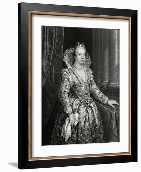 Marie De Medici Engraving-William French-Framed Giclee Print