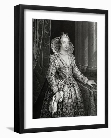 Marie De Medici Engraving-William French-Framed Giclee Print