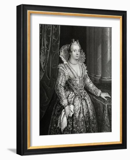 Marie De Medici Engraving-William French-Framed Giclee Print