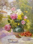 Still Life of Summer Flowers and Fruit-Marie Felix Lucas-Giclee Print