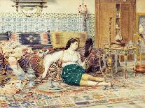 Studying His Part-Marie Francois Firmin-Girard-Giclee Print