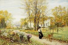 Promenade on an Autumn Day-Marie Francois Firmin-Girard-Framed Giclee Print