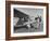 Marie Goerke Sitting in the Plane While the Instructor Kenny Garofalo Stops the Propellor-Bernard Hoffman-Framed Photographic Print