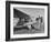 Marie Goerke Sitting in the Plane While the Instructor Kenny Garofalo Stops the Propellor-Bernard Hoffman-Framed Photographic Print