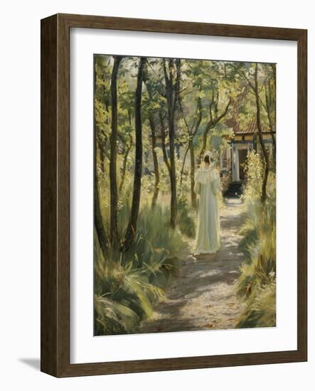 Marie in the Garden, 1895-Peder Severin Kröyer-Framed Giclee Print