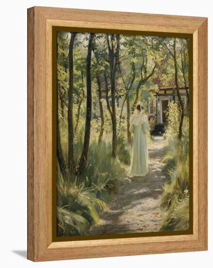 Marie in the Garden, 1895-Peder Severin Kröyer-Framed Premier Image Canvas