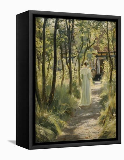 Marie in the Garden, 1895-Peder Severin Kröyer-Framed Premier Image Canvas