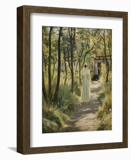 Marie in the Garden, 1895-Peder Severin Kröyer-Framed Giclee Print