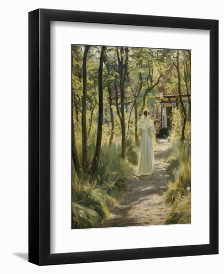 Marie in the Garden, 1895-Peder Severin Kröyer-Framed Giclee Print