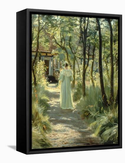 Marie in the Garden, 1895-Peder Severin Kroyer-Framed Premier Image Canvas