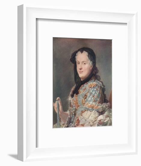 'Marie Leczinska', c1748-Maurice-quentin De La Tour-Framed Giclee Print