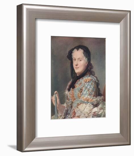 'Marie Leczinska', c1748-Maurice-quentin De La Tour-Framed Giclee Print