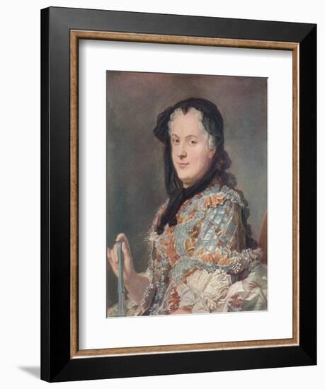 'Marie Leczinska', c1748-Maurice-quentin De La Tour-Framed Giclee Print