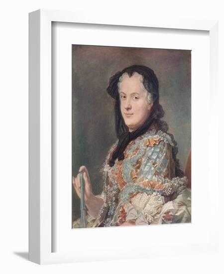 'Marie Leczinska', c1748-Maurice-quentin De La Tour-Framed Giclee Print