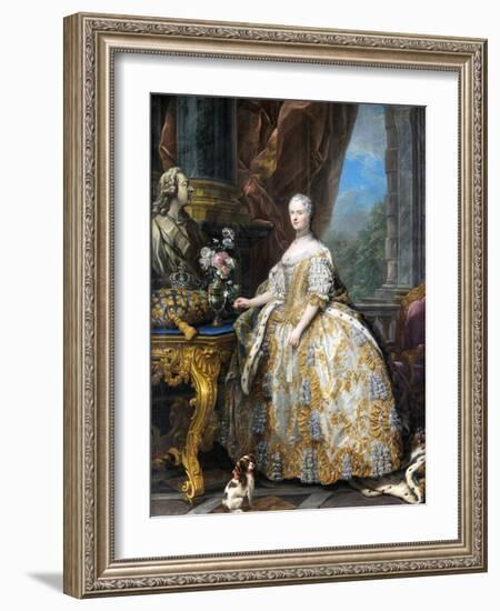 Marie Leszczinska, Queen of France-Charles Van Loo-Framed Giclee Print