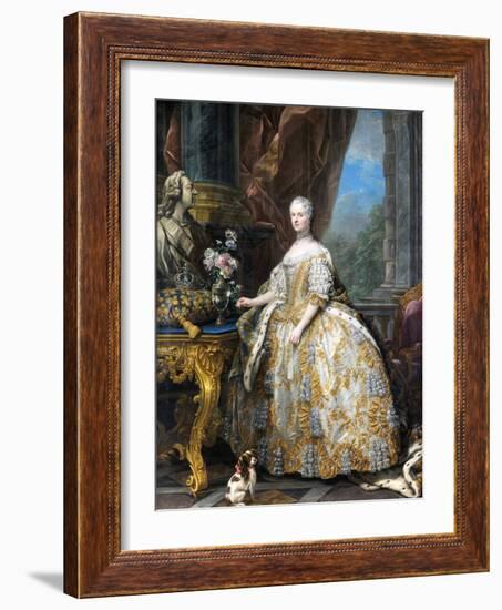 Marie Leszczinska, Queen of France-Charles Van Loo-Framed Giclee Print