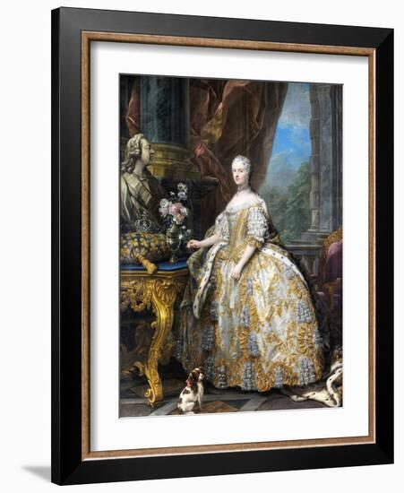 Marie Leszczinska, Queen of France-Charles Van Loo-Framed Giclee Print