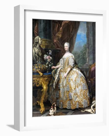 Marie Leszczinska, Queen of France-Charles Van Loo-Framed Giclee Print