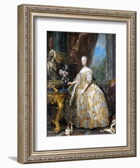 Marie Leszczinska, Queen of France-Charles Van Loo-Framed Giclee Print