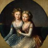 Portrait of the Daughters of Emperor Paul I, 1796-Marie Louise Elisabeth Vigee-Lebrun-Giclee Print