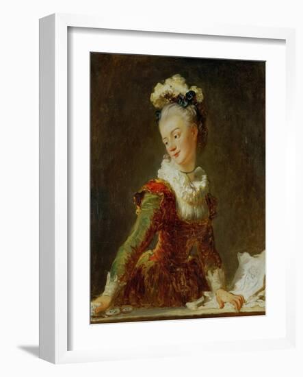 Marie-Madeleine Guimard (1743-1816), Prima Ballerina of the Paris Opera-Jean-Honoré Fragonard-Framed Giclee Print