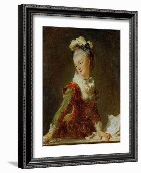 Marie-Madeleine Guimard (1743-1816), Prima Ballerina of the Paris Opera-Jean-Honoré Fragonard-Framed Giclee Print