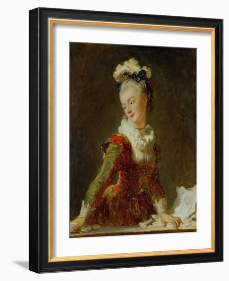 Marie-Madeleine Guimard (1743-1816), Prima Ballerina of the Paris Opera-Jean-Honoré Fragonard-Framed Giclee Print