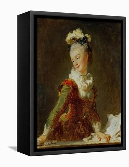 Marie-Madeleine Guimard (1743-1816), Prima Ballerina of the Paris Opera-Jean-Honoré Fragonard-Framed Premier Image Canvas