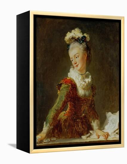 Marie-Madeleine Guimard (1743-1816), Prima Ballerina of the Paris Opera-Jean-Honoré Fragonard-Framed Premier Image Canvas