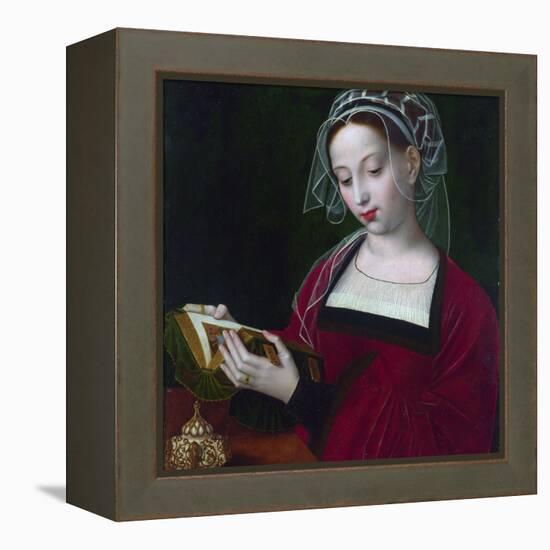 Marie Madeleine Lisant  Peinture D'ambrosius Benson (1495-1550) Vers 1525 Londres National Gallery-Ambrosius Benson-Framed Premier Image Canvas