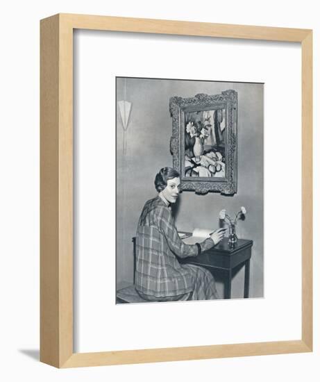 'Marie Ney in her Flat', c1934-Unknown-Framed Photographic Print