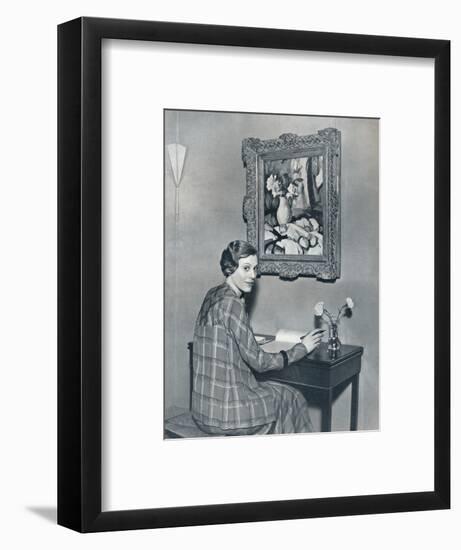 'Marie Ney in her Flat', c1934-Unknown-Framed Photographic Print