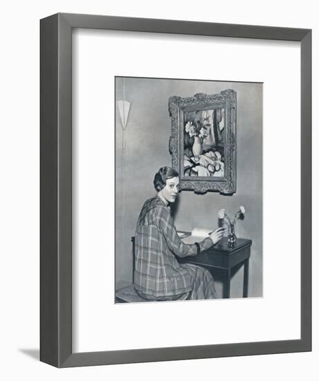 'Marie Ney in her Flat', c1934-Unknown-Framed Photographic Print