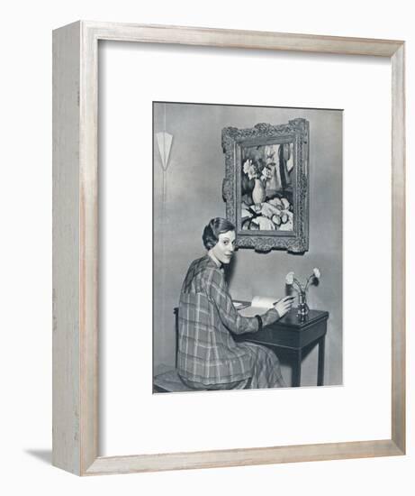 'Marie Ney in her Flat', c1934-Unknown-Framed Photographic Print