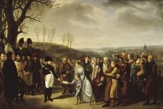 Napoléon Ier accueillant les familles polonaises qui viennent se mettre sous sa protection et-Marie Nicolas Ponce-Camus-Giclee Print