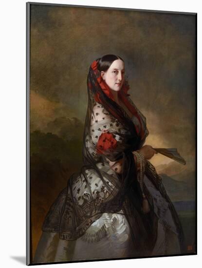 Marie Nikolaievna De Russie (1819-1876) - Grand Duchess Maria Nikolaevna of Russia (1819-1876), Duc-Franz Xaver Winterhalter-Mounted Giclee Print