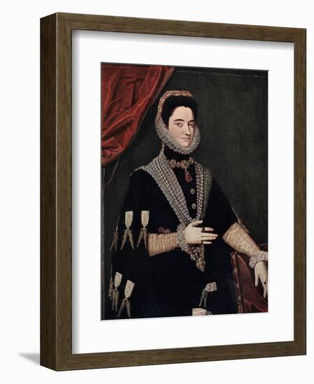 Marie of Austria, Mid 16th Century-Juan Pantoja De La Cruz-Framed Giclee Print