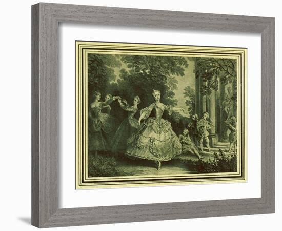 Marie Sallé-Nicolas Lancret-Framed Giclee Print