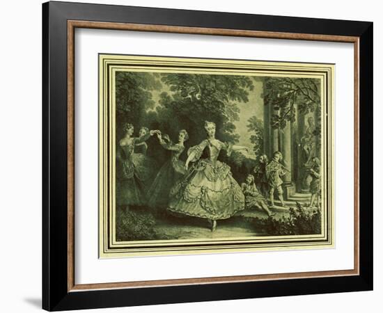 Marie Sallé-Nicolas Lancret-Framed Giclee Print