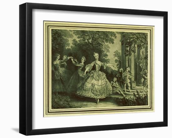 Marie Sallé-Nicolas Lancret-Framed Giclee Print