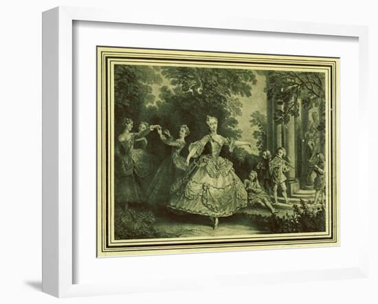 Marie Sallé-Nicolas Lancret-Framed Giclee Print