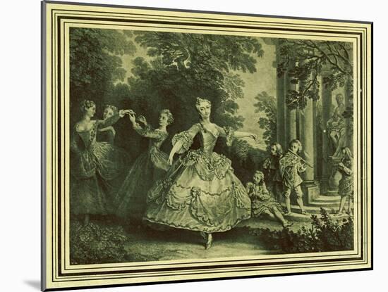 Marie Sallé-Nicolas Lancret-Mounted Giclee Print