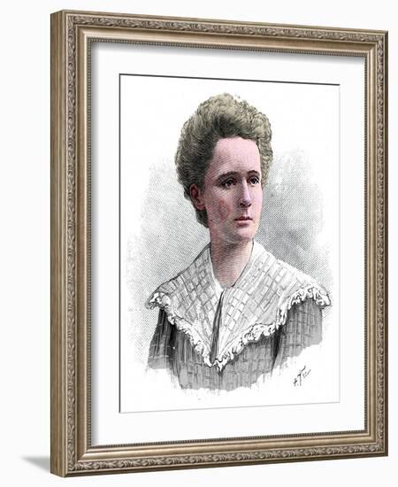 Marie Sklodowska Curie, Polish-born French physicist, 1904-Anon-Framed Giclee Print