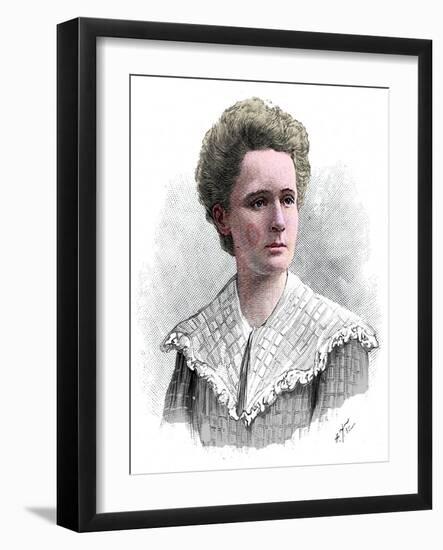 Marie Sklodowska Curie, Polish-born French physicist, 1904-Anon-Framed Giclee Print