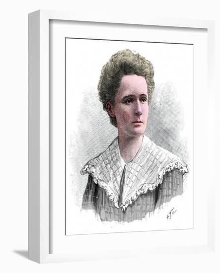 Marie Sklodowska Curie, Polish-born French physicist, 1904-Anon-Framed Giclee Print